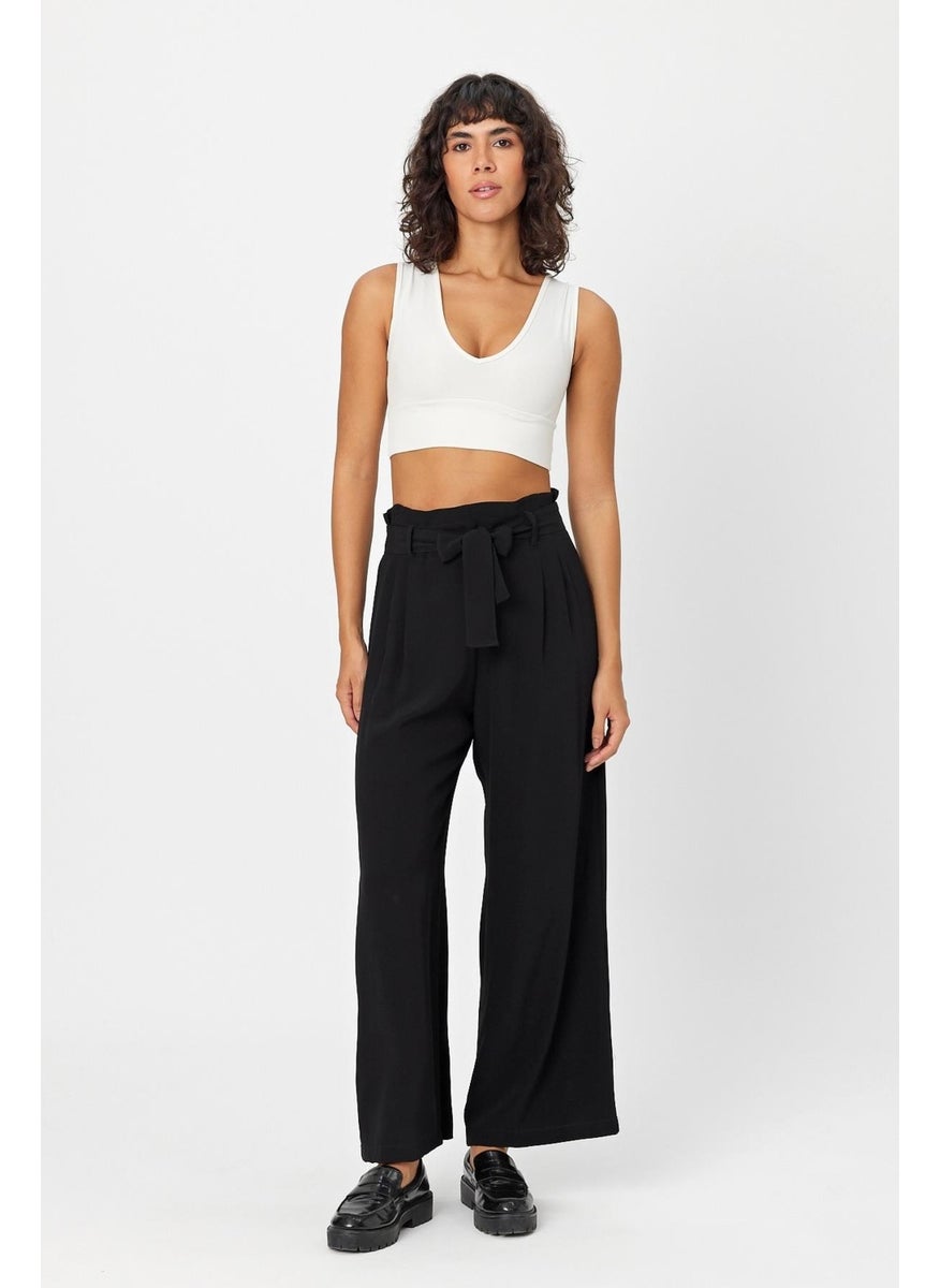 Alexander Gardi - Belted Pleated Palazzo Trousers (B24-00232) - Image 1