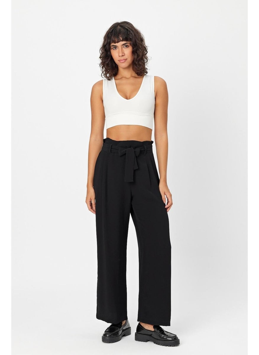 Alexander Gardi - Belted Pleated Palazzo Trousers (B24-00232) - Image 1