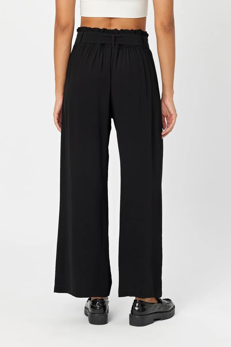 Alexander Gardi Belted Pleated Palazzo Trousers (B24-00232)