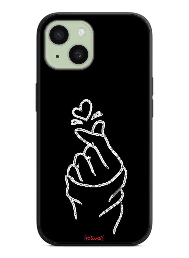 Tolwak Apple iPhone 15 Protective Case Cover Snap Love - Image 2