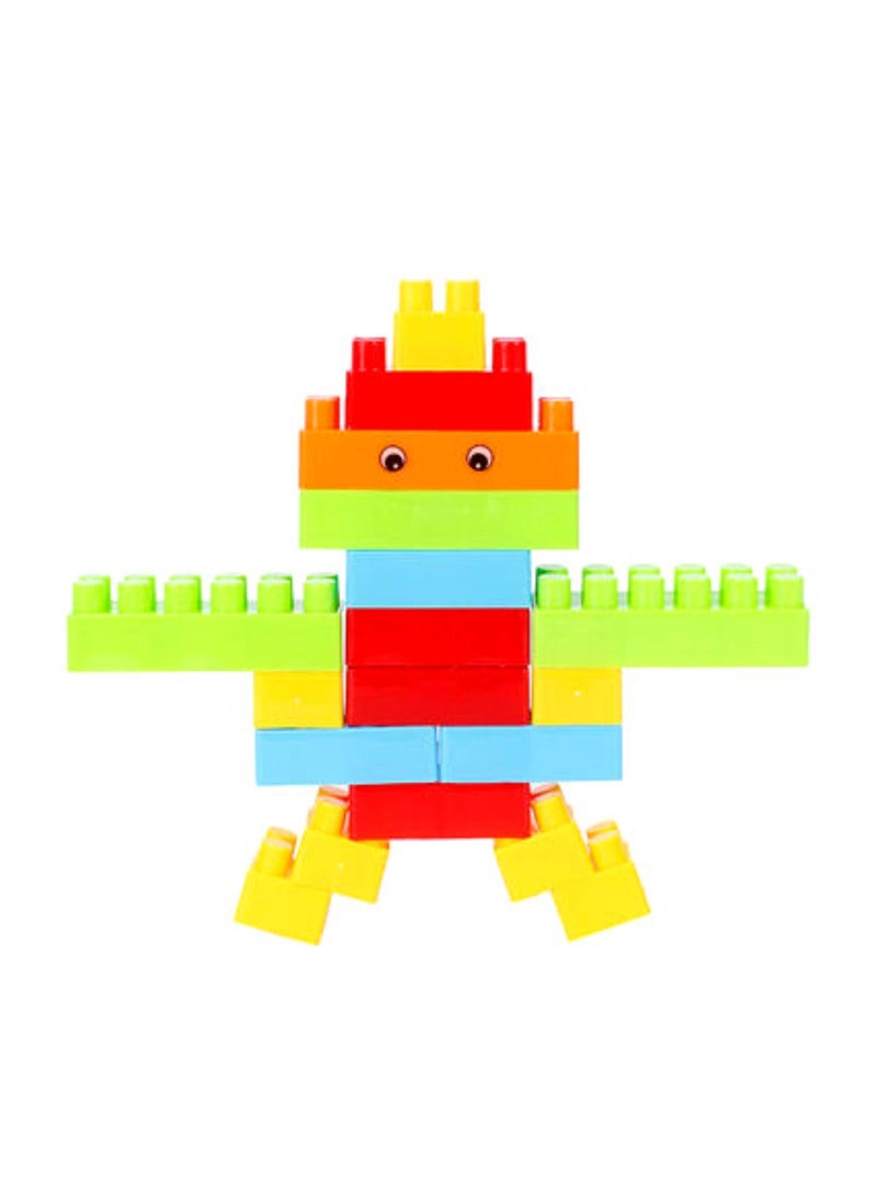 Toy Box 170-Piece Colorful Durable Sturdy Building Blocks Set With Tote Bags 3+ Years  - Image 2