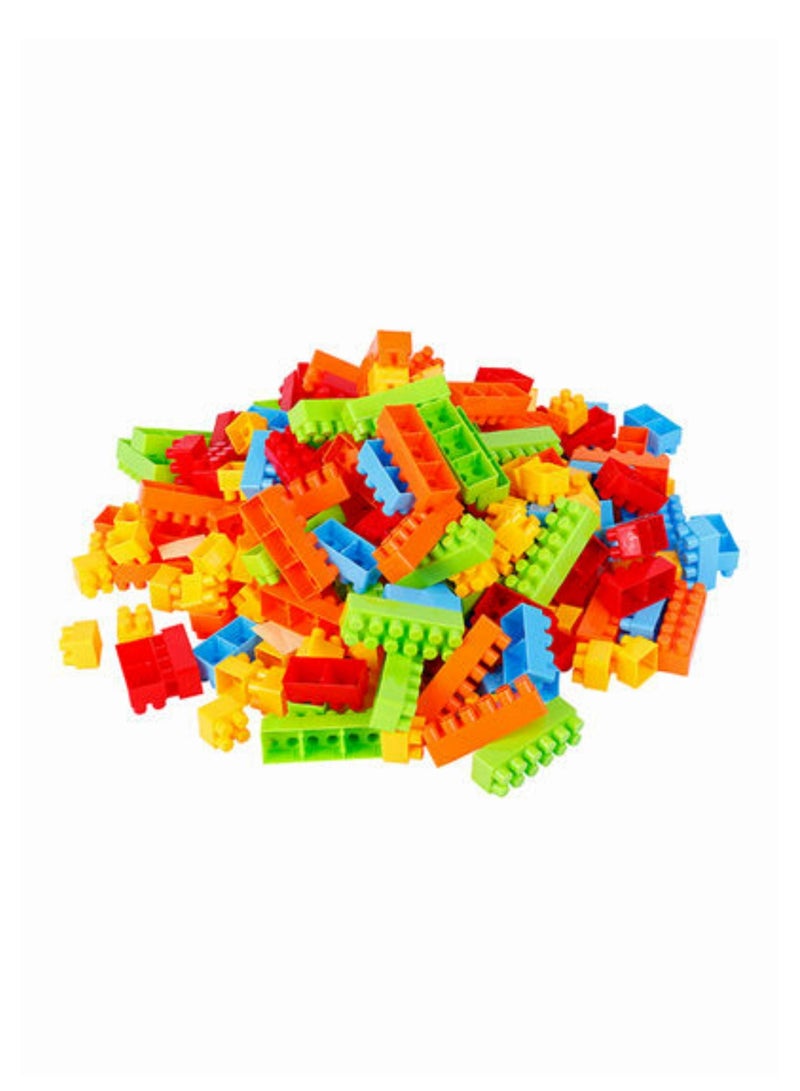 Toy Box 170-Piece Colorful Durable Sturdy Building Blocks Set With Tote Bags 3+ Years  - Image 3