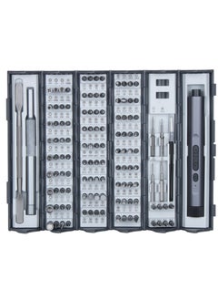 Generic Electric Screwdriver Kit, 138 in 1 Precision Electric Screwdriver, 120 S2 Metal Magnetic Bits, LED Light, 3.7V Rated Voltage, Repair Tool Kit for Phone Watch Camera Laptop PC,Grey  - Image 2