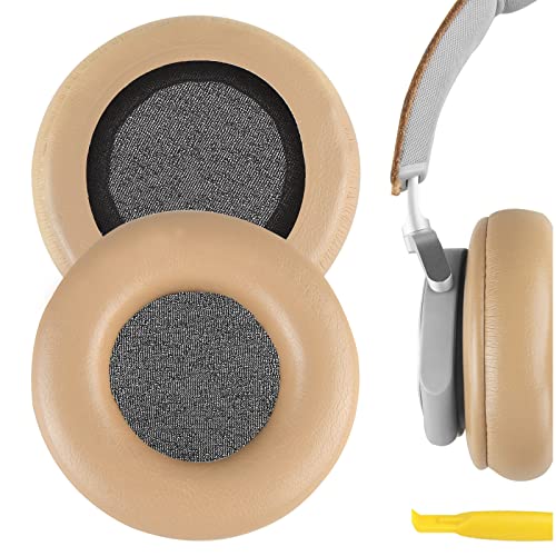 Geekria Replacement Ear Pads for Bang Olufsen Beoplay H4 H6 H7 H9 H9i HX Portal Headphones Ear Cushions Repair Parts KhakiNo Plastic Clip - Image 1