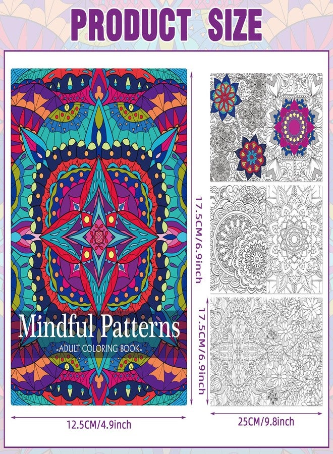Liliful 24 Pcs Mindful Coloring Book Bulk for Adult Kids DIY Art Stress Relief Drawing Book with Relaxing Mindfulness Patterns for Adults, Party Favors, Goodie Bag Filler and Holiday Gifts - Image 2