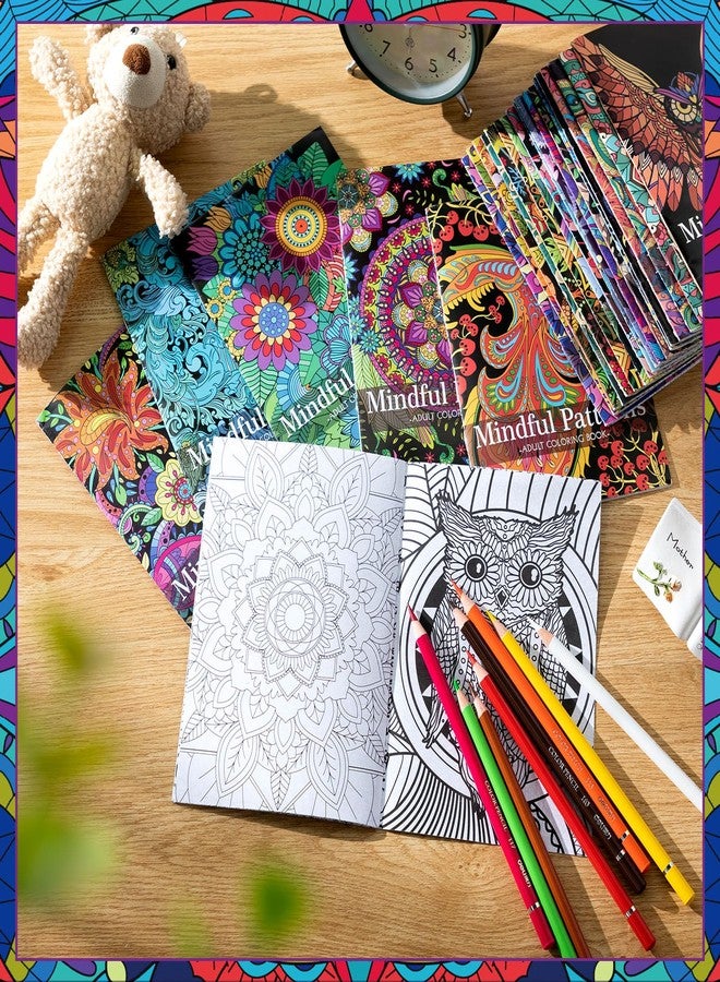 Liliful 24 Pcs Mindful Coloring Book Bulk for Adult Kids DIY Art Stress Relief Drawing Book with Relaxing Mindfulness Patterns for Adults, Party Favors, Goodie Bag Filler and Holiday Gifts - Image 5