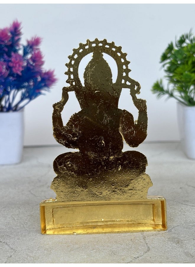 Salvus App SOLUTIONS Salvus App SOLUTIONS Metal Handmade Ganesh Statue for Wealth, Income, Shining and Bright Future Decorative Showpiece and Home Decor - 3x4 INCH  - Image 5