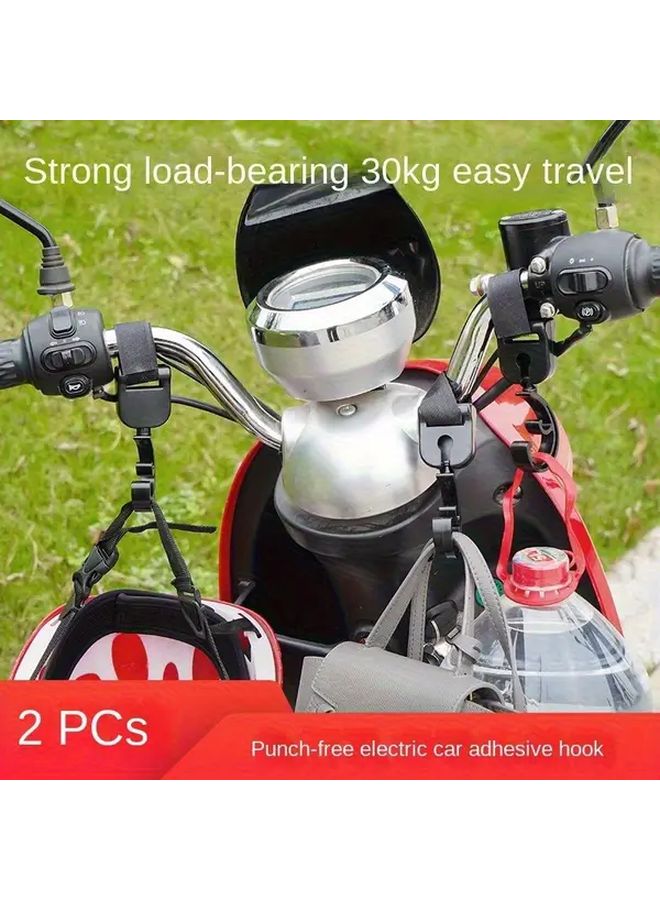 9pcs Universal Front Mounted Motorcycle Helmet Hooks Electric Scooter Hanger - Image 2