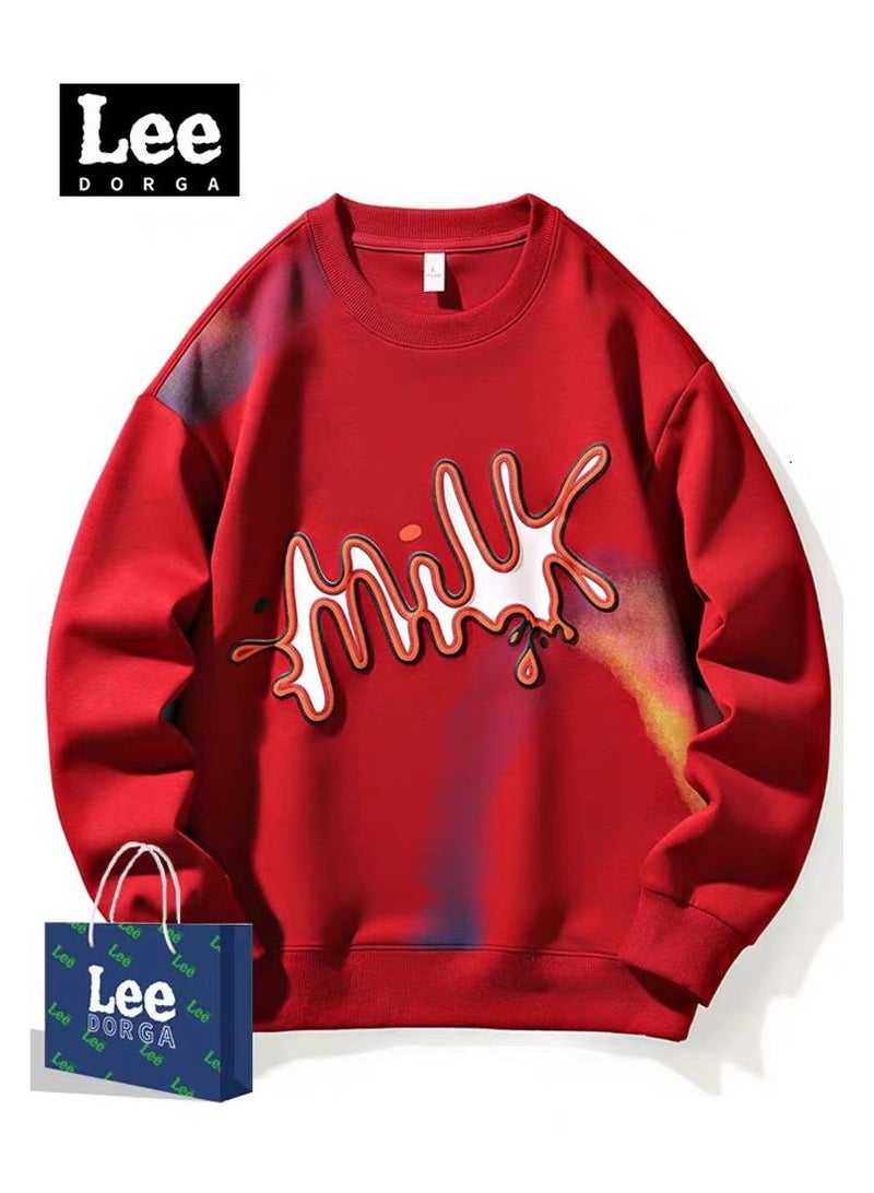 LEE Lee Brand Hoodie Loose Casual Round Neck Long Sleeved Hoodie  - Image 1