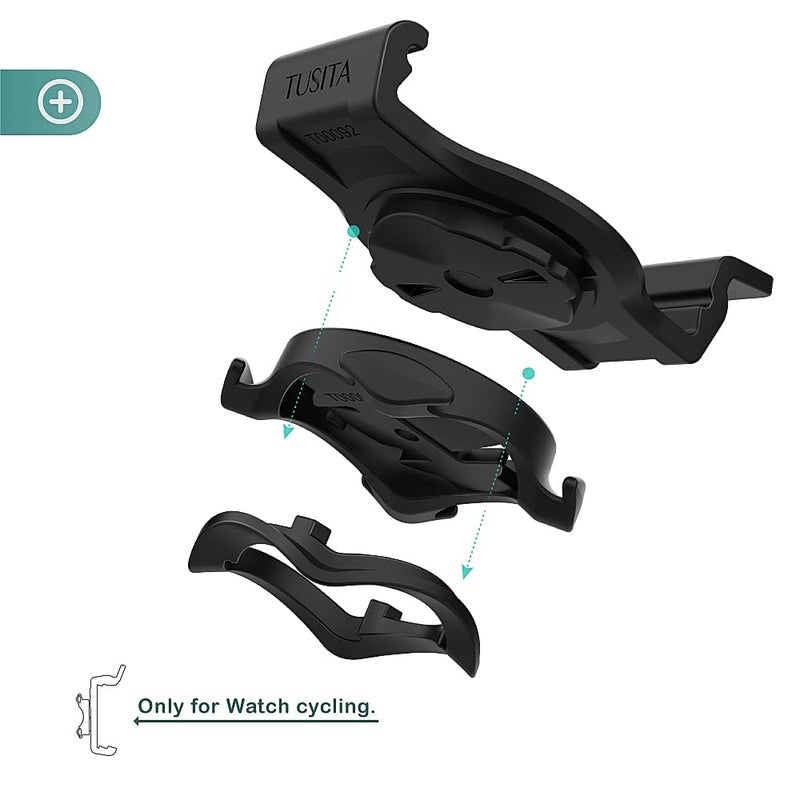 TUSITA توسيتا 22 مم حامل دراجة سريع التثبيت بربع دورة متوافق مع جارمن فينيكس 6 برو، فينيكس 7، إبيكس 2، كواتيكس 6 تيتانيوم - Image 3