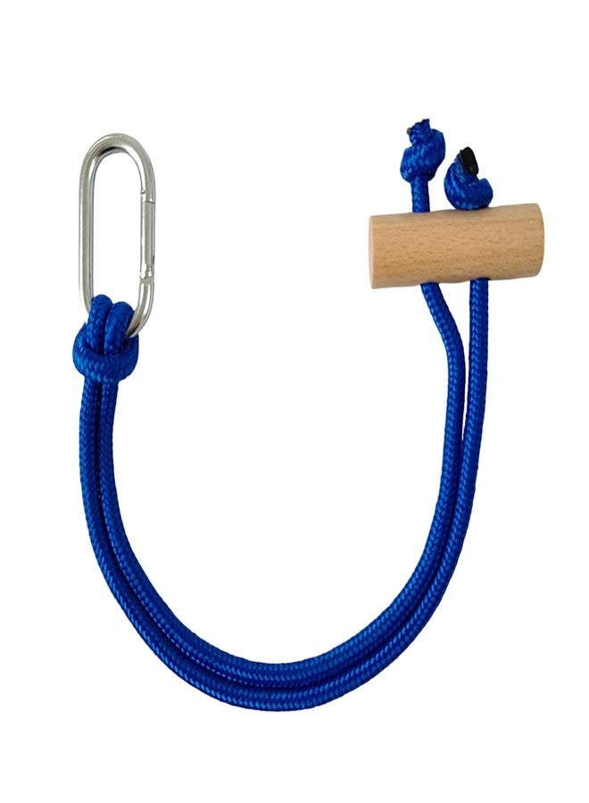 Toeloioh Horse Bucket Strap for Horse Owners, Multi-Purpose Adjustable Barn Bucket Strap, Classic Blue with Wooden Snap, Single/Double Pack, Perfect for Stall Hanging & Organizing - Image 1