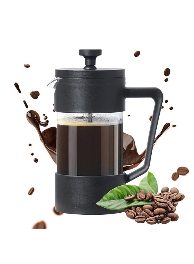 TodyJeyHo Filter coffee machine(600ml), French Press Coffee Maker , Tea Maker, Stainless steel coffee pot, Hand brewed coffee machine, Double wall insulation with filter, Make Great Coffee Gifts  - Image 1