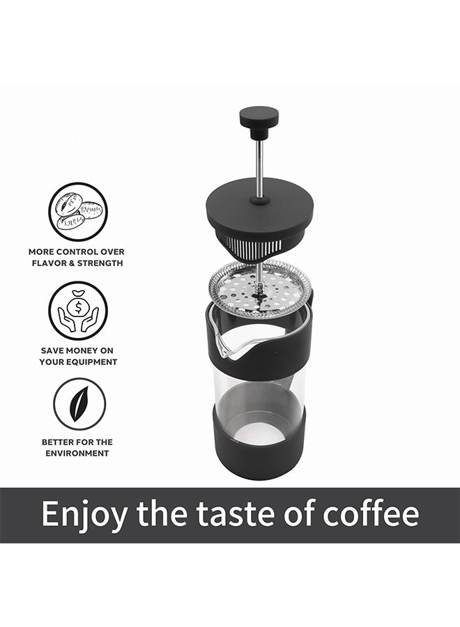 TodyJeyHo Filter coffee machine(600ml), French Press Coffee Maker , Tea Maker, Stainless steel coffee pot, Hand brewed coffee machine, Double wall insulation with filter, Make Great Coffee Gifts  - Image 2