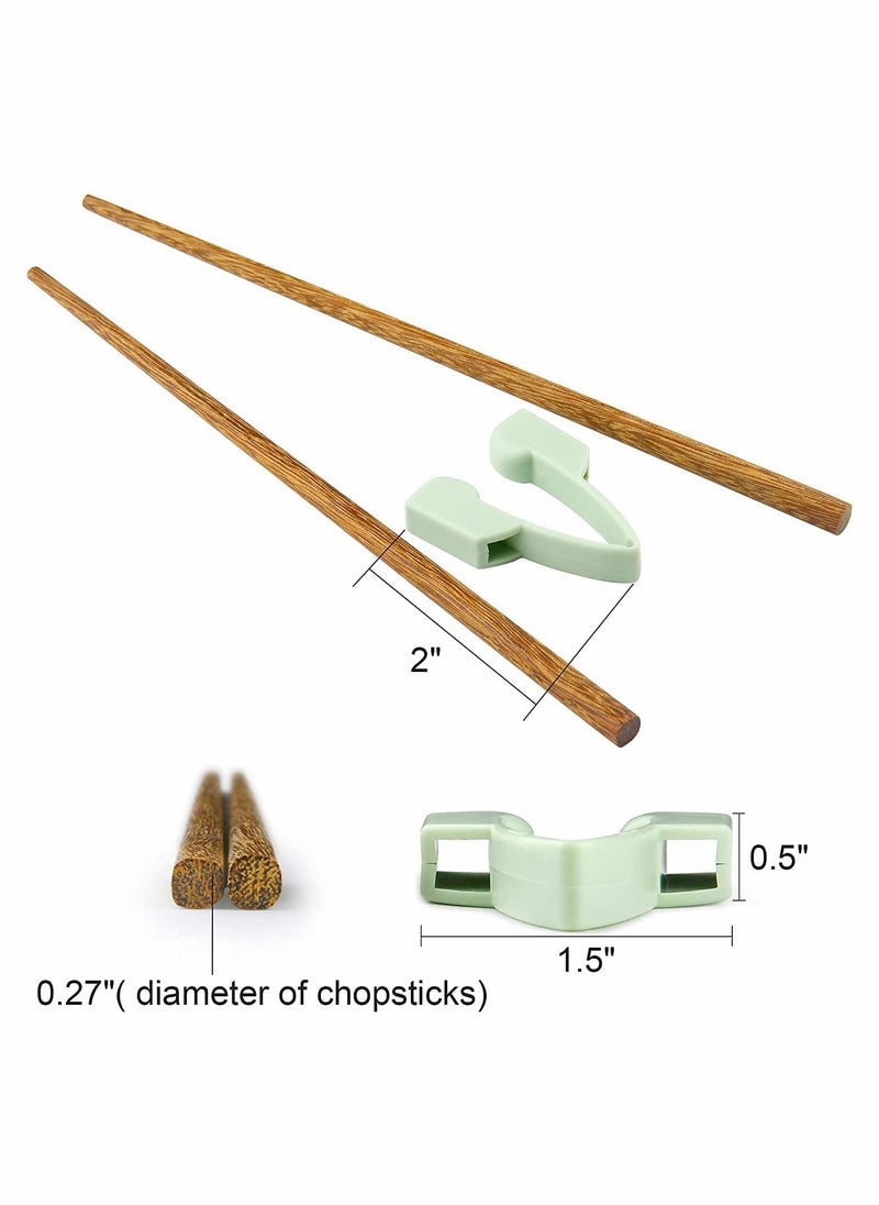 Generic - 3Pcs Chopstick Helpers with 3 Pairs Non Slip Training Chopsticks - Image 1