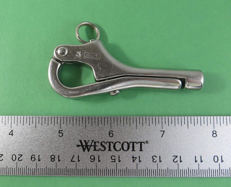 US Stainless Stainless Steel 316 Pelican Hook M6 Course Thread Pitch of 1 Marine Grade - Image 2