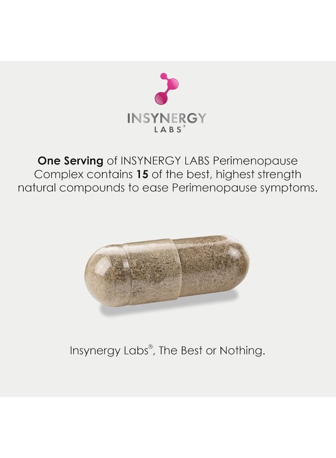 Insynergy Labs Ultra Premium Perimenopause Supplements with Black Cohosh - Highest Strength in the UK Perimenopause Vitamins Complex 15 in 1 | Menopause Relief Supplement for Women | 60 Vegan Tablets Hormone Support - Image 3