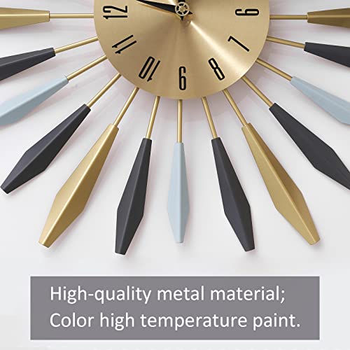 JUGV 22 Inch Large Metal Wall Clock - Modern Design, Easy to Read for Bedroom, Dining, Living Room, Kitchen, Office Decor - Image 4
