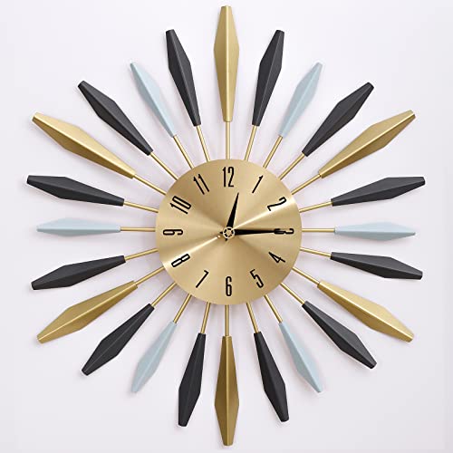 JUGV 22 Inch Large Metal Wall Clock - Modern Design, Easy to Read for Bedroom, Dining, Living Room, Kitchen, Office Decor - Image 2