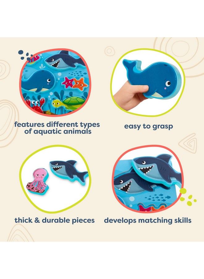 B. Toys Wooden Puzzle Chunky Puzzle For Toddlers Kids Underwater Puzzle Ocean Animals 2 Years + Peek & Explore Under The Sea - Image 4