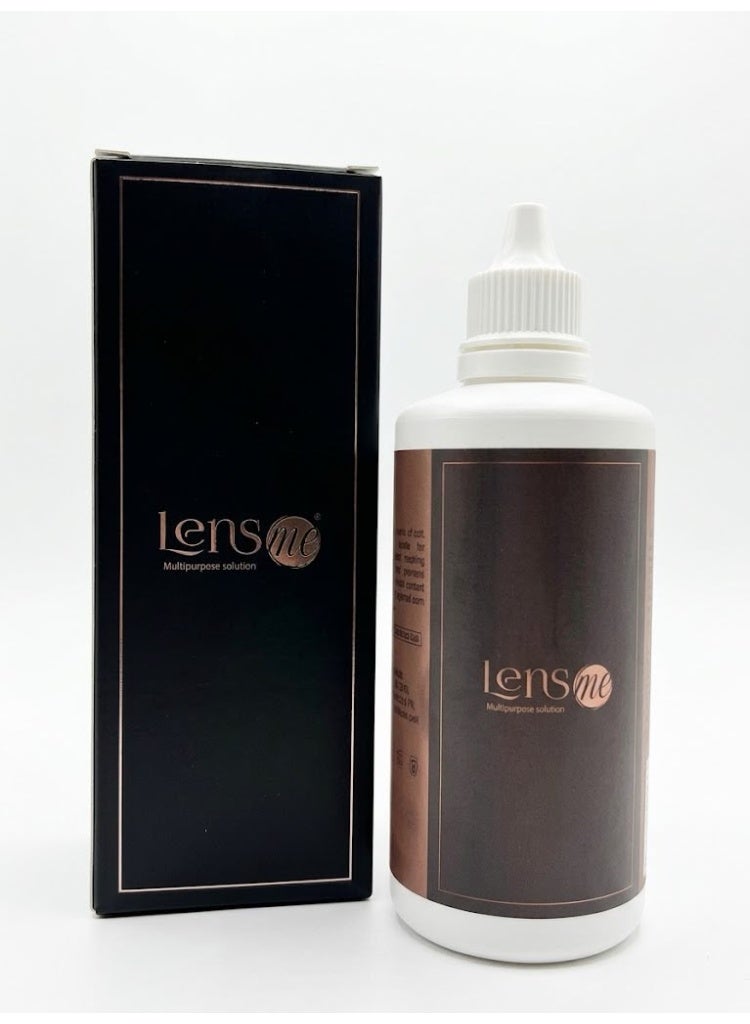 Daily multi-purpose contact lens solution for rinsing, cleaning, and disinfecting contact lenses; handbag-friendly 150 ml size.