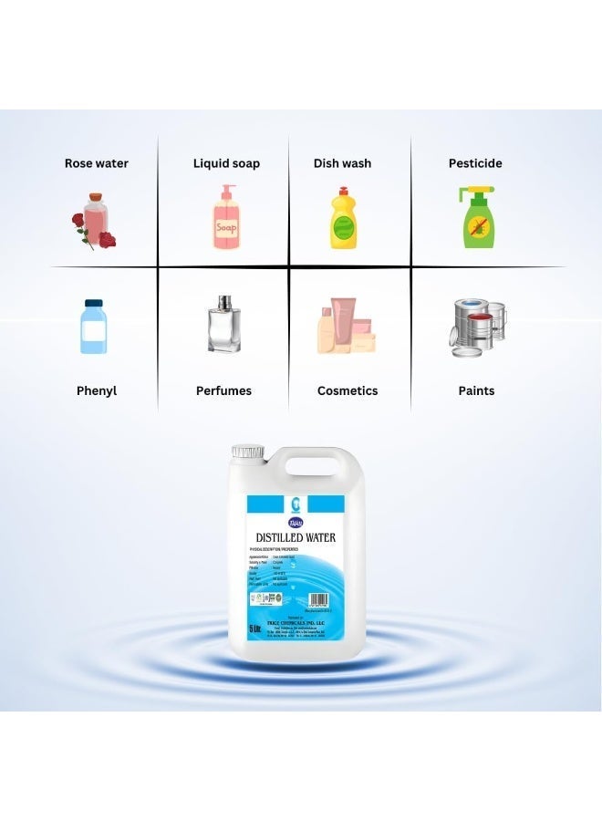 Thrill Distilled Water 5L , Pure Steam Iron, CPAP, Car Battery & Plant Use – Neutral pH, Clean & Mineral-Free Water - Image 4