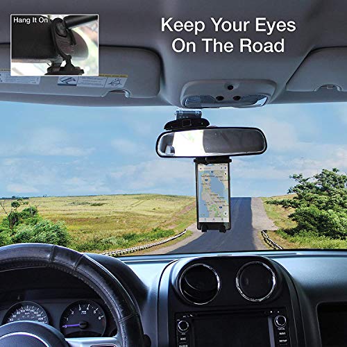 Bondi Plus Flex Phone Holder and Stand - Adjustable Flexible Silicone Case Hanging Mount for Car Bike and Desk up to 6.75" Large Cell Phones - iPhone Xs XR 11 SE - Samsung Galaxy S10 S20 – Black - Image 2
