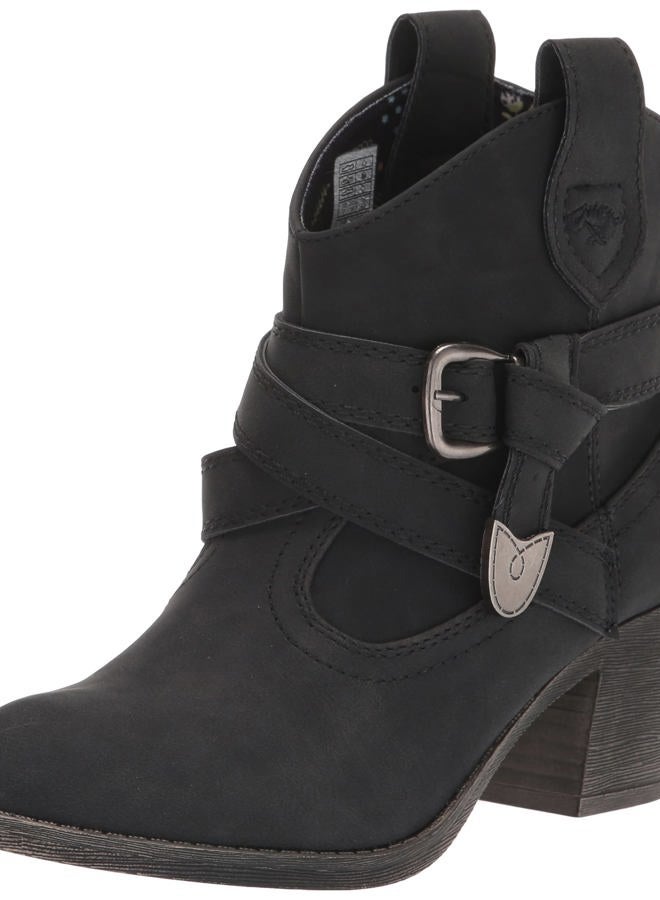 Women's Satire Lane Pu Western Boot, Black, 8