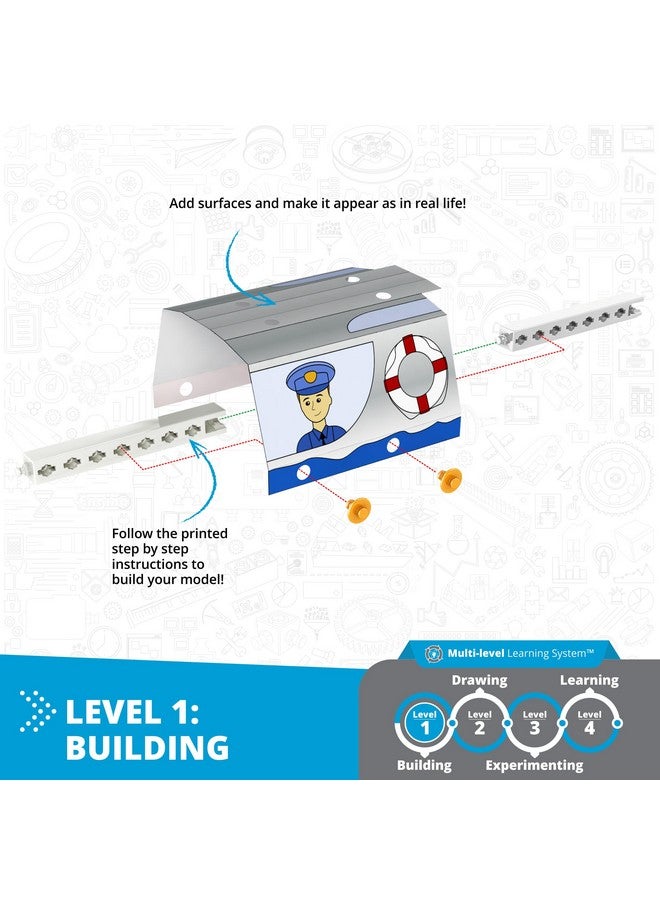 Engino: STEAM Labs Junior: How Buoyancy Works - 4 Model Brick Building Set, Toybook Series, Experiment & Art Activities, Play & Learn Science, Kids 8+ - Image 4