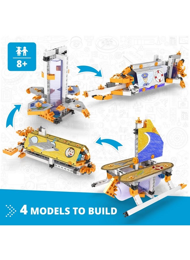 Engino: STEAM Labs Junior: How Buoyancy Works - 4 Model Brick Building Set, Toybook Series, Experiment & Art Activities, Play & Learn Science, Kids 8+ - Image 2