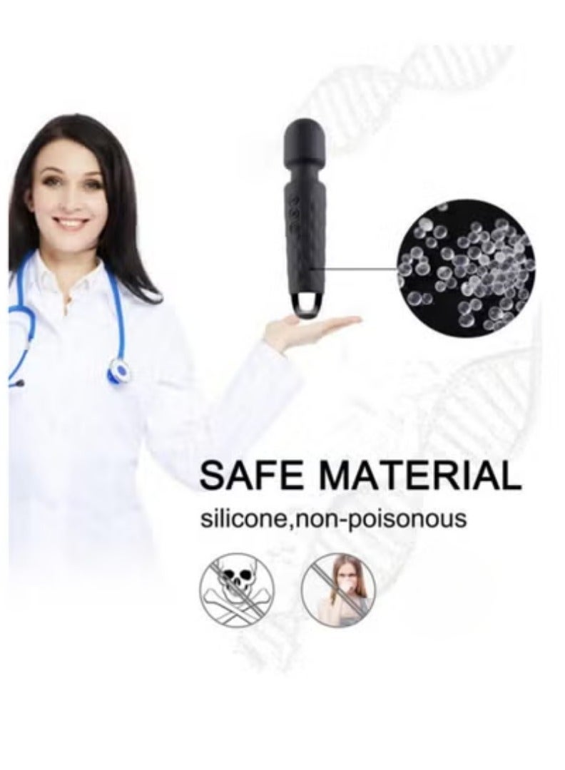 جهاز تدليك كهربائي للجسم قابل للشحن من السيليكون مصنوع من مواد امنه ضد الماء , مناسب للبشرة الحساسة , متعدد السرعات - Image 2