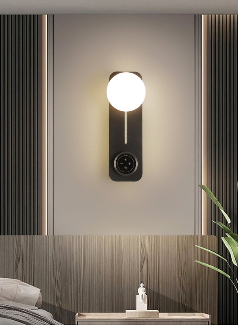 LOOPITYS Three color temperatures - simple style wall lamp, touch keyboard can adjust brightness and color temperature, suitable for living room bedroom, atmosphere light - Image 3