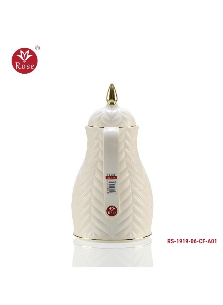 Rose Pearl White Coffee Flask - Image 2