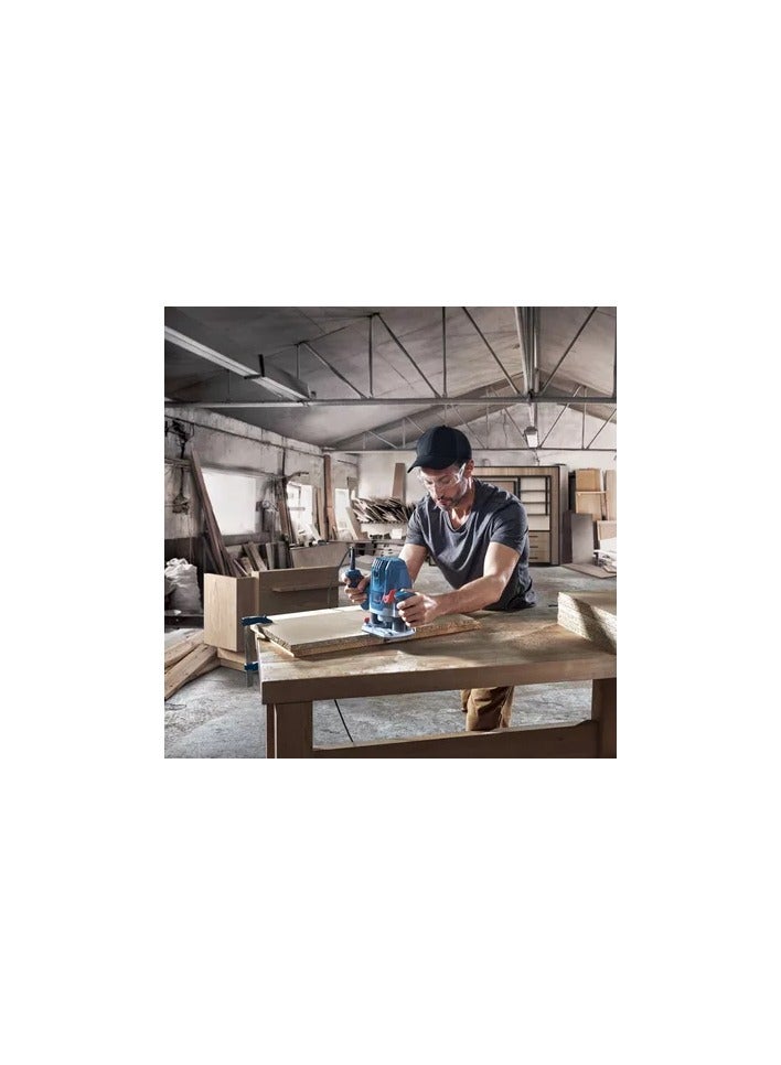 بوش راوتر خشب 1300 وات احترافي مع قاعدة 6 و8 مم – Bosch GOF 130 موديل 06016B70K2 - Image 3