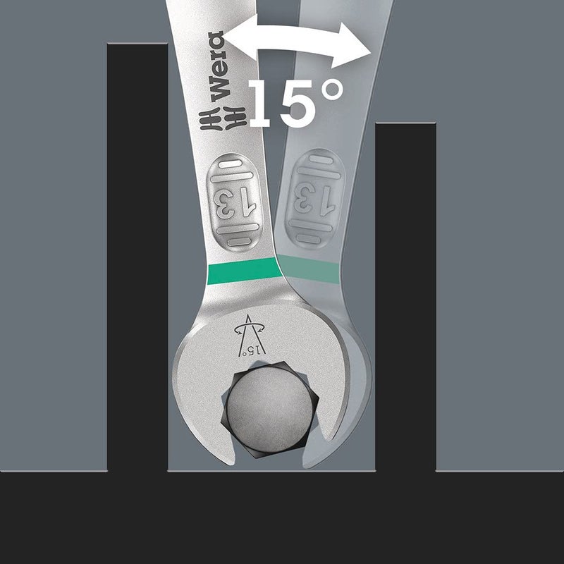Wera Wera 05020231001 6003 Joker 11 Set 1 Combination Wrench Set 11 Pieces  - Image 4