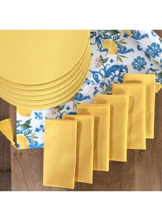 PatternIzmir Placemat Lemon Flower Pattern Set 6 Tableware, 6 Cloth Napkins and Runner Cover Combination 3 - pzsku/Z9312E70050EDD1FD6A91Z/45/_/1725726085/e1613241-ea0c-4219-93e2-a65bed9acd7c