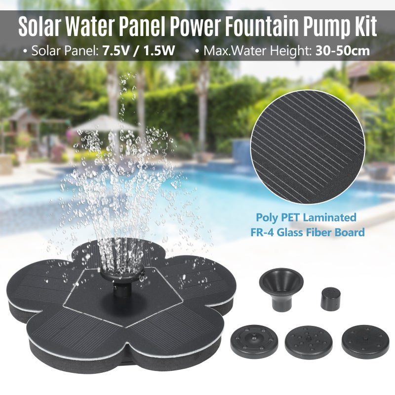 7V 1.5W Solar Water Pump Fountain Garden Floating Plants Watering Power Fountains Pool Home Garden Fish Pond Waterpump - Image 3