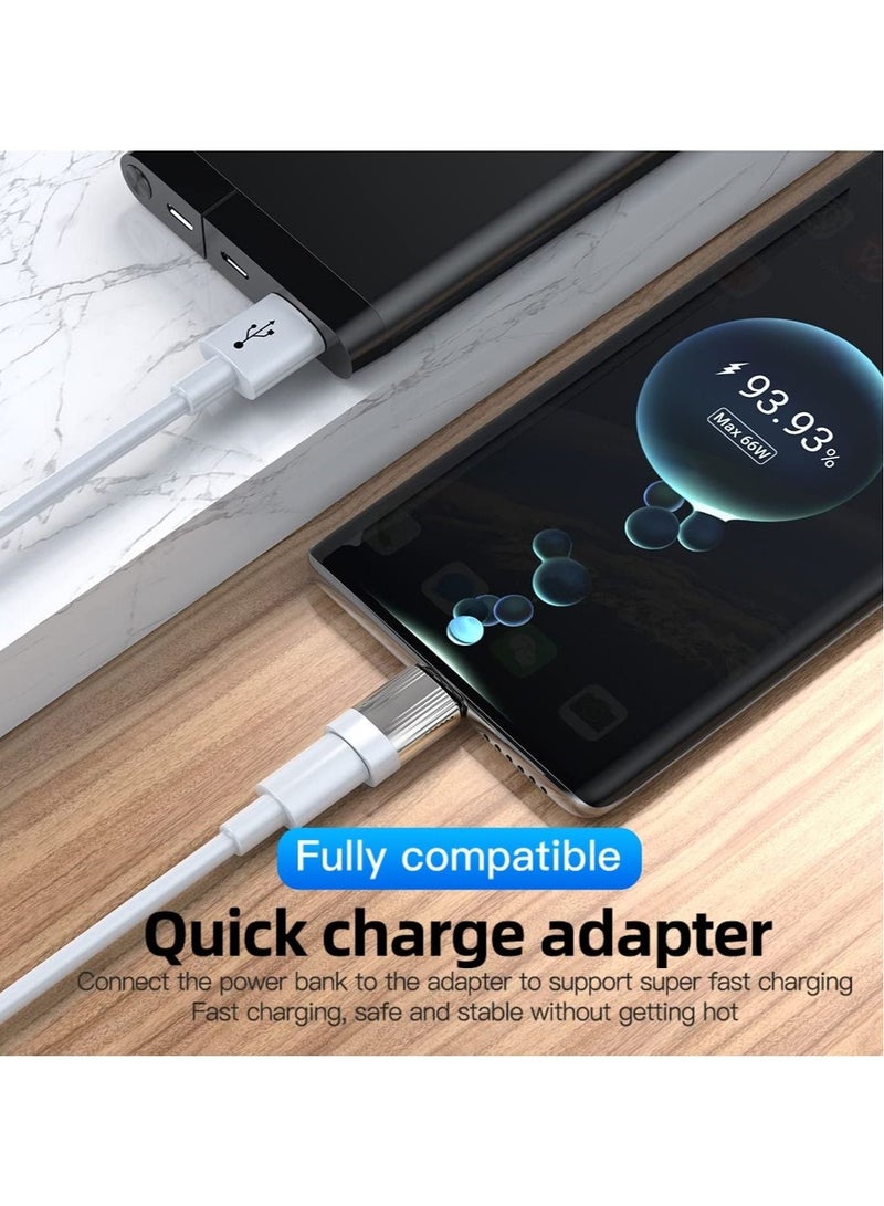 Captaintech 2 Pack USB C Magnetic Adapter USB PD 120W Quick Charge 480Mb/s Data Transfer USB-C Mobile Phone Type C Connector Compatible with Mobile Phone Laptops Tablets and Notebook Computers - Image 2