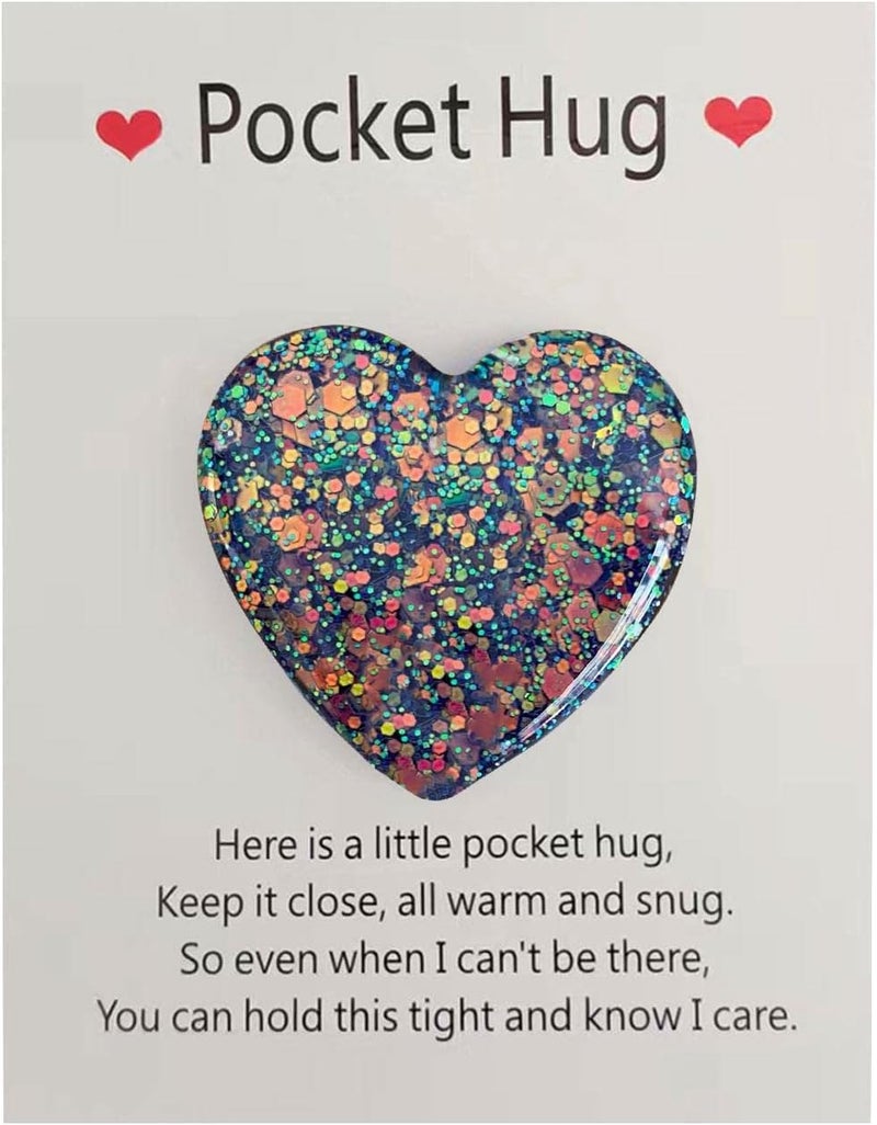 cheekyglo DIY Pocket Hug Hert Crds Vlentines Dy Gift Love Postcrd Warm Greeting Crds You Gifts For Him Vlentines Missing Her Dy-Deep Color Block free size - Image 1