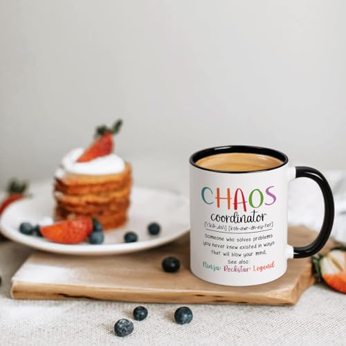 Maustic Chaos Coordinator Gifts, Boss Gifts for Women, Chaos Coordinator Mug, Gift for Boss Lady Teachers Mom Administrative Assistants, Boss Day Christmas Gift, 11 Oz - Image 3
