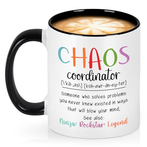 Maustic Chaos Coordinator Gifts, Boss Gifts for Women, Chaos Coordinator Mug, Gift for Boss Lady Teachers Mom Administrative Assistants, Boss Day Christmas Gift, 11 Oz - Image 1