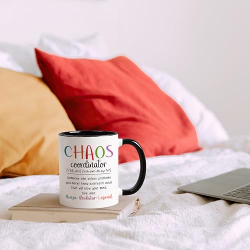 Maustic Chaos Coordinator Gifts, Boss Gifts for Women, Chaos Coordinator Mug, Gift for Boss Lady Teachers Mom Administrative Assistants, Boss Day Christmas Gift, 11 Oz - Image 5