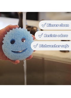Scrub Daddy Scrub Daddy Sponge Set - Colors Scratch-Free Sponges For Dishes And Home, Odor Resistant, Soft In Warm Water, Firm Cold, Deep Cleaning, Dishwasher Safe, Multi-Use, Functional, Ergonomic, 3 Count  - Image 5