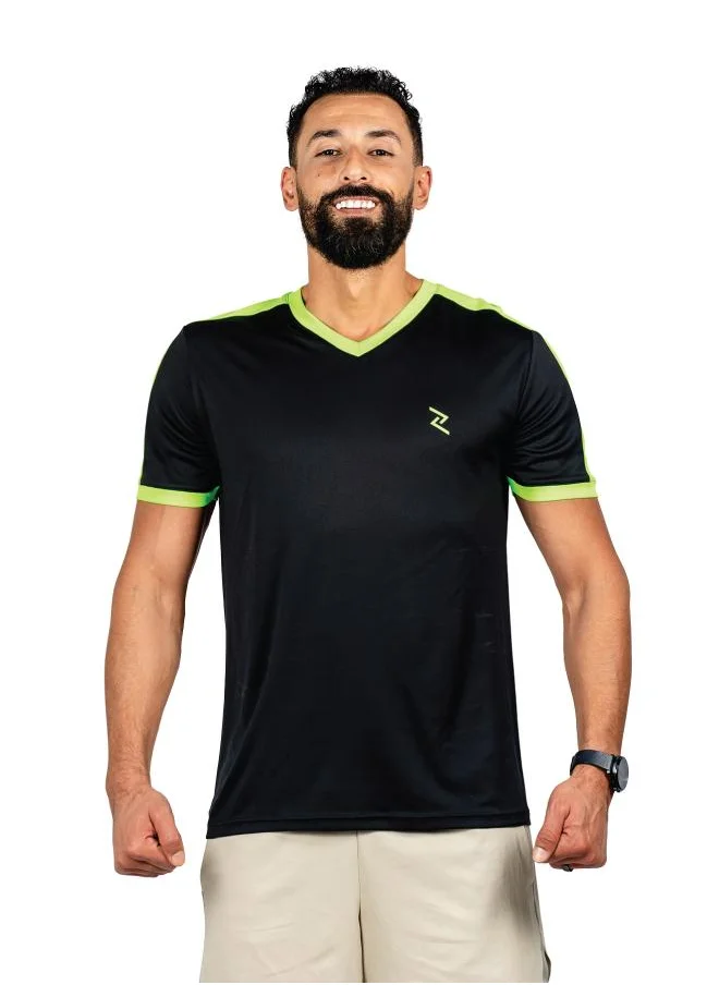 زيسي Men's V-Neck Short-Sleeve T-Shirt