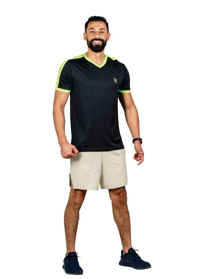 ZAECY Men's V-Neck Short-Sleeve T-Shirt