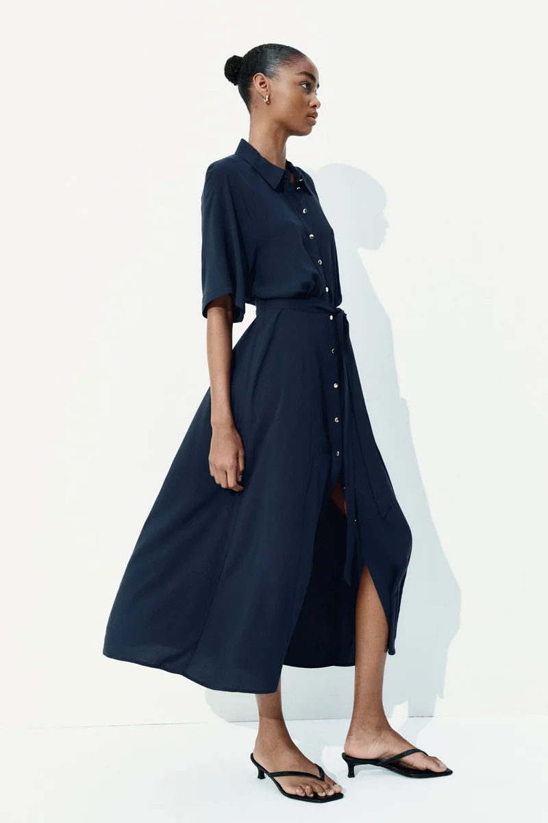 H&M Tie-belt shirt dress