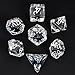 Cusdie 7Die DND Dice Polyhedral Dice Set Filled with Animal for Role Playing Game DD DiceBlack Cat - Image 4