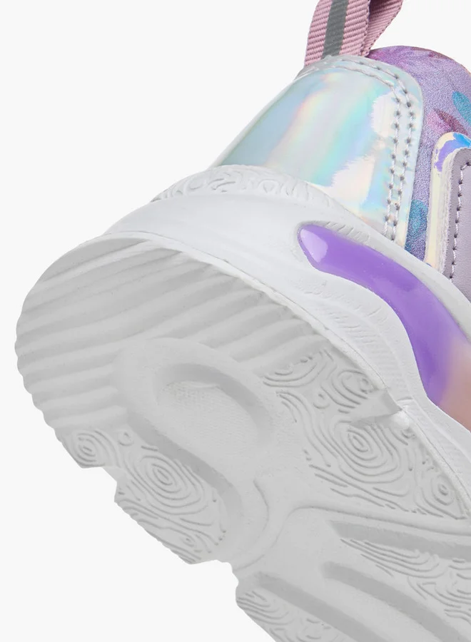 Disney Frozen Print Sneakers with Hook and Loop Closure