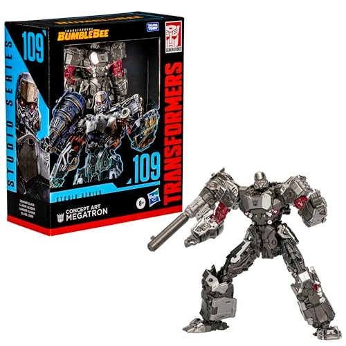TRANSFORMERS ألعاب ترانسفورمرز سلسلة الاستوديو القائد بامبلبي 109 فن المفهوم ميغاترون، تمثال عمل متحول بطول 8.5 بوصة، 8+ - Image 3