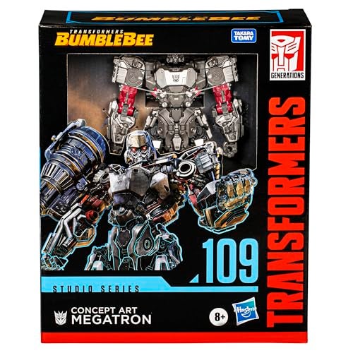 TRANSFORMERS ألعاب ترانسفورمرز سلسلة الاستوديو القائد بامبلبي 109 فن المفهوم ميغاترون، تمثال عمل متحول بطول 8.5 بوصة، 8+ - Image 5