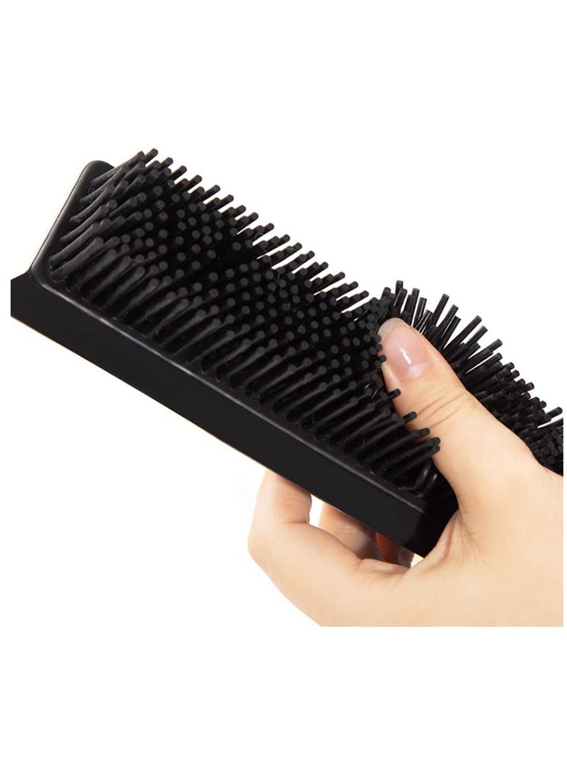 Blueland 2in1 Floor Brush and Rubber Broom Carpet Rake Pet Cat Dog Hair Remover with 48in Long Handle for Hardwood Tile Floor Sweeper  - Image 5